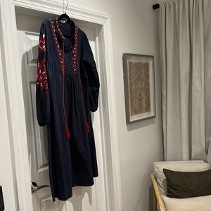 Cupshe embroidered dress Sz L